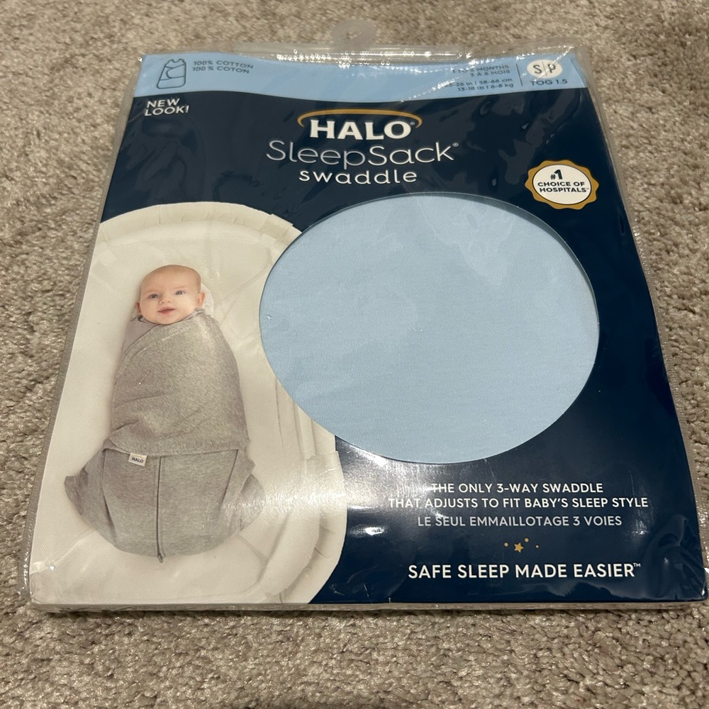 Halo SleepSack Swaddle in Blue